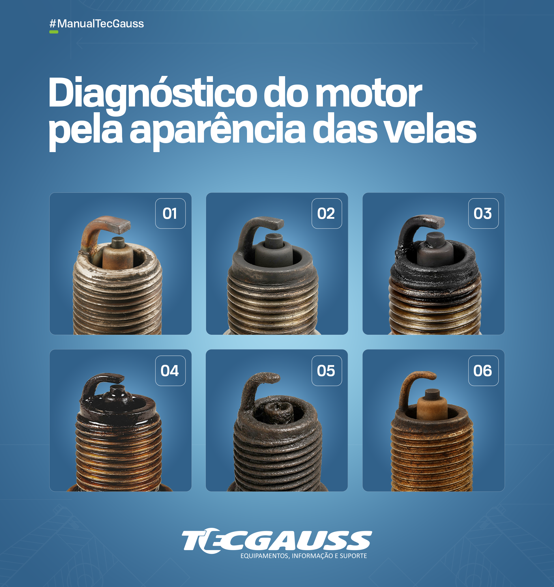 Identifique problemas do motor através das velas de ignição