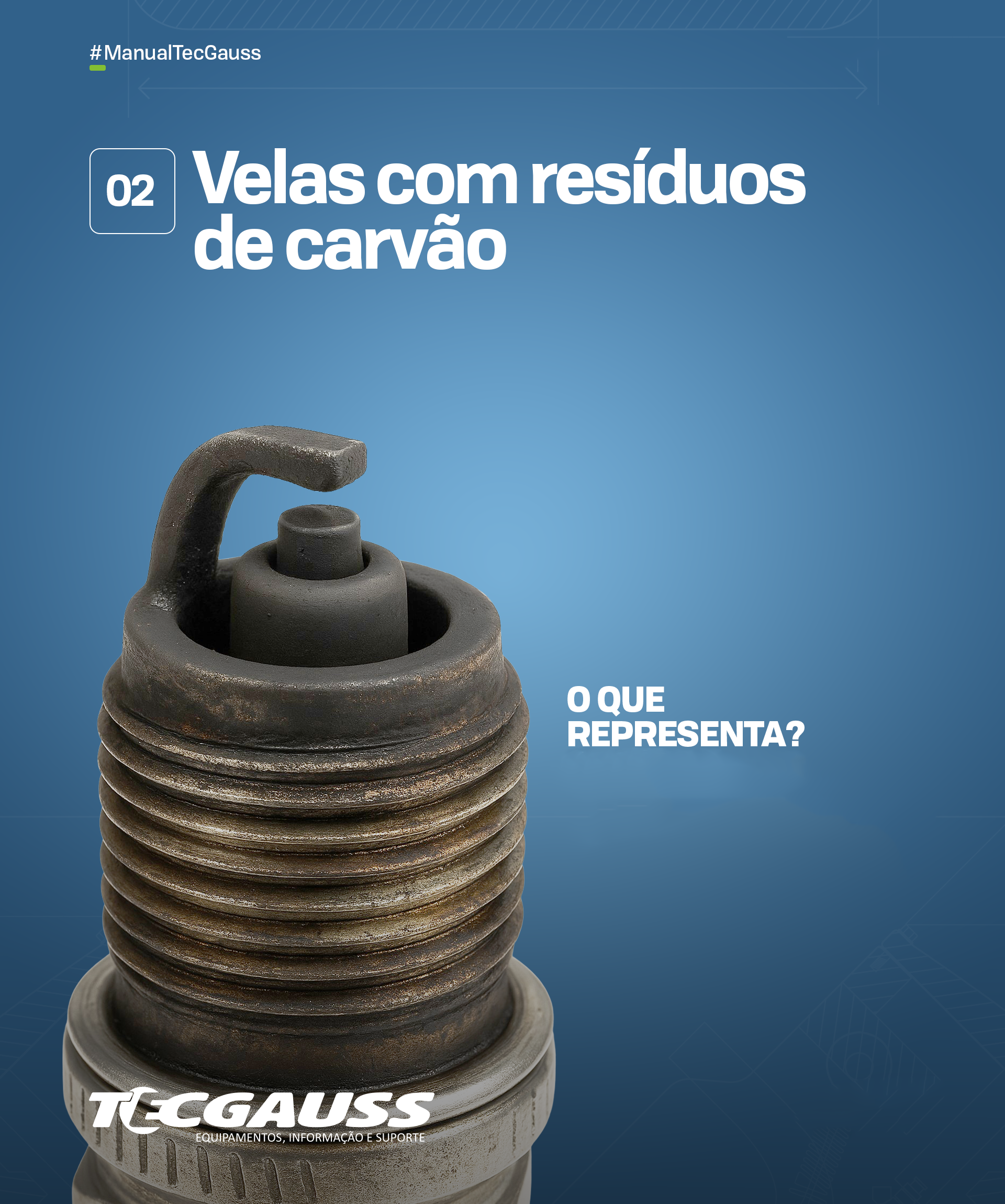 vela com resíduos de carvão