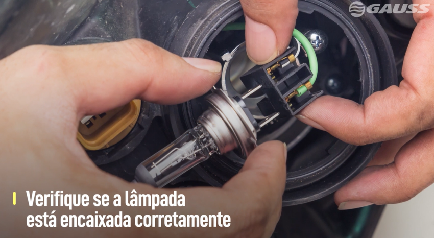 Mal encaixe da lâmpada