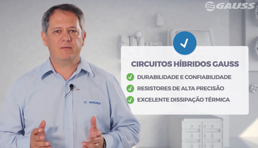 Circuito híbrido a filme espesso utilizado em componentes automotivos