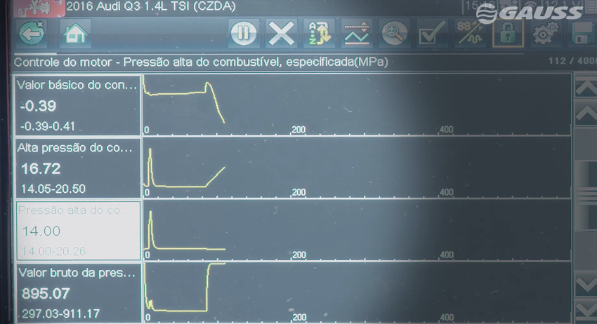 Instalação da nova bomba de alta pressão e verificação de vazamentos