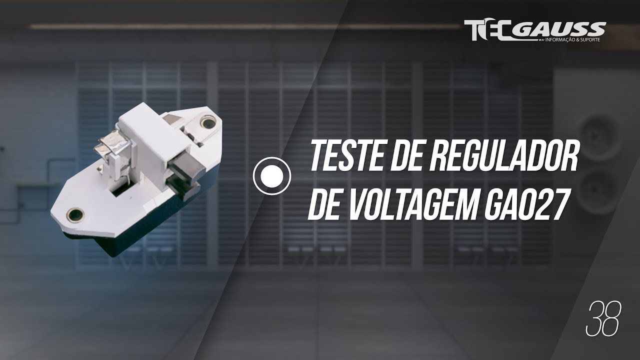 Vídeo sobre teste de regulador de voltagem